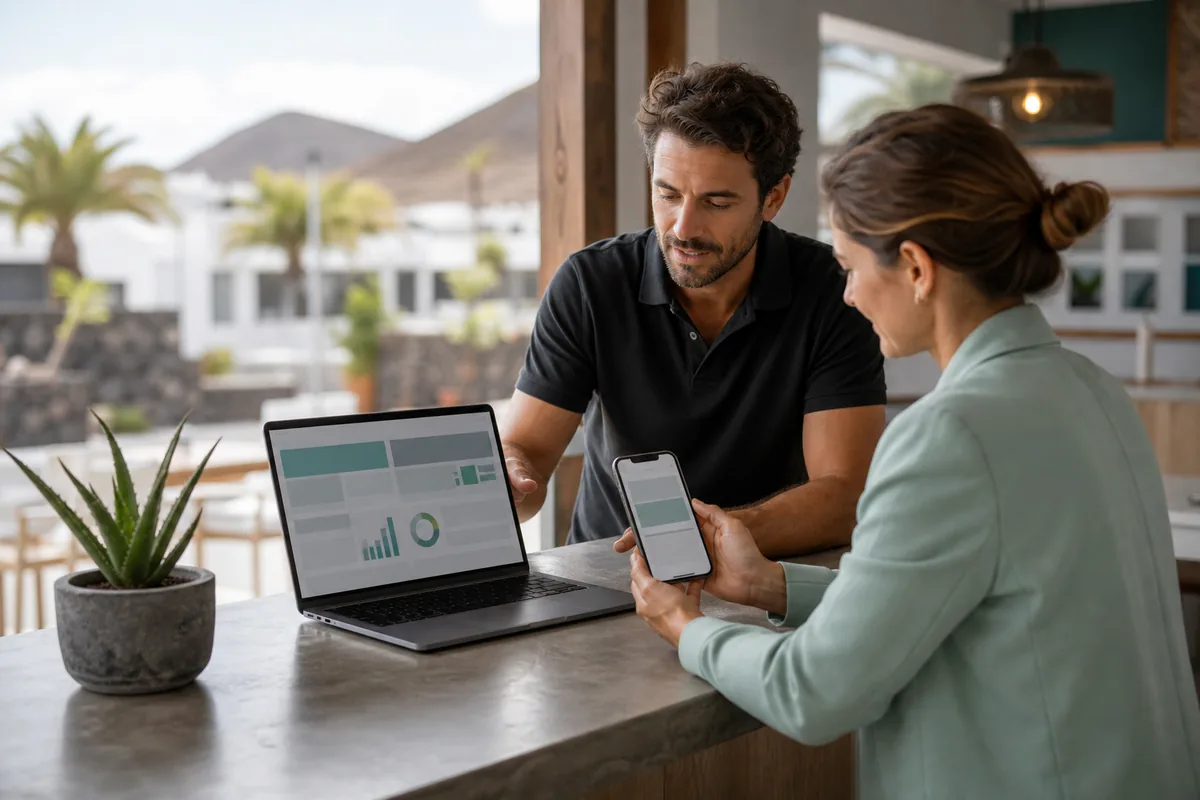 Inversión en página web para negocio local de Lanzarote
