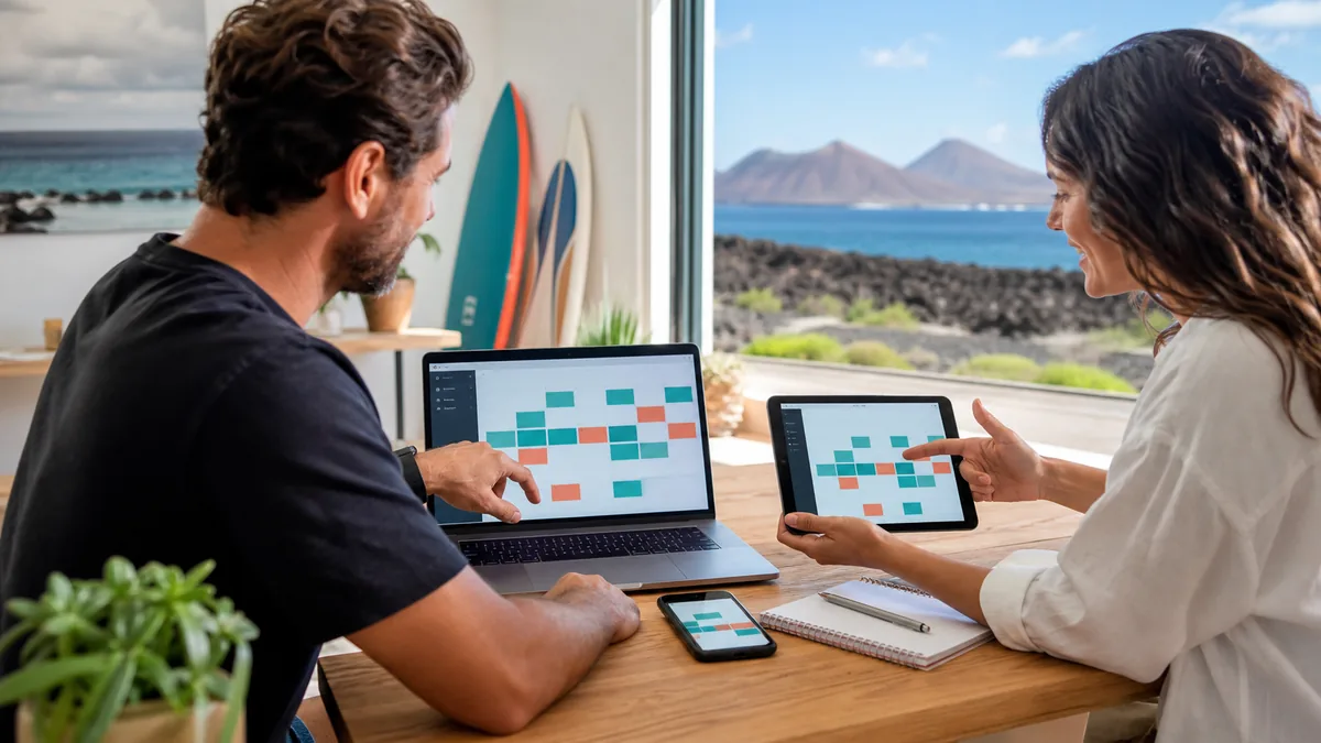 Diseño web con sistema de reservas para negocios de Lanzarote