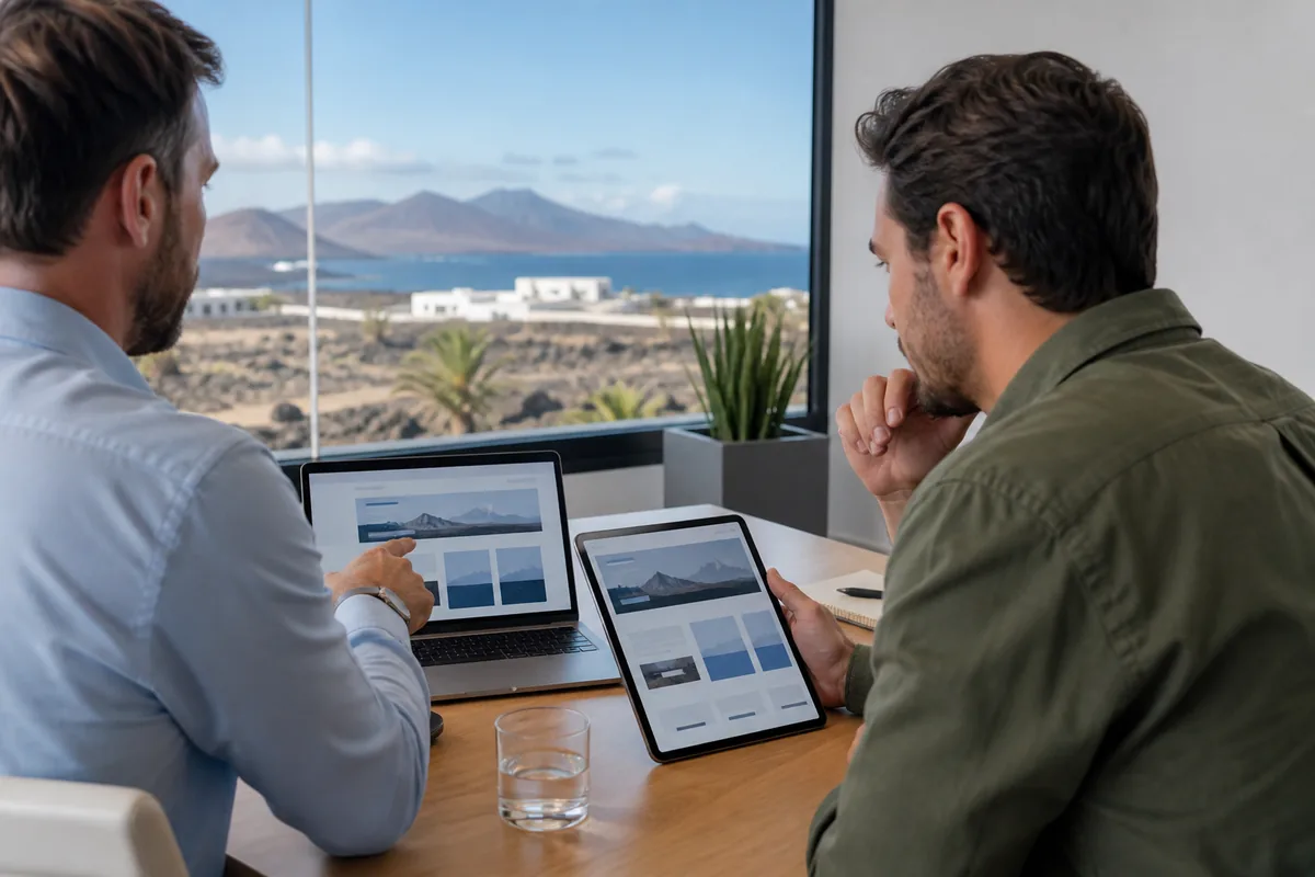 Web corporativa en Lanzarote diseñada para generar contactos de calidad