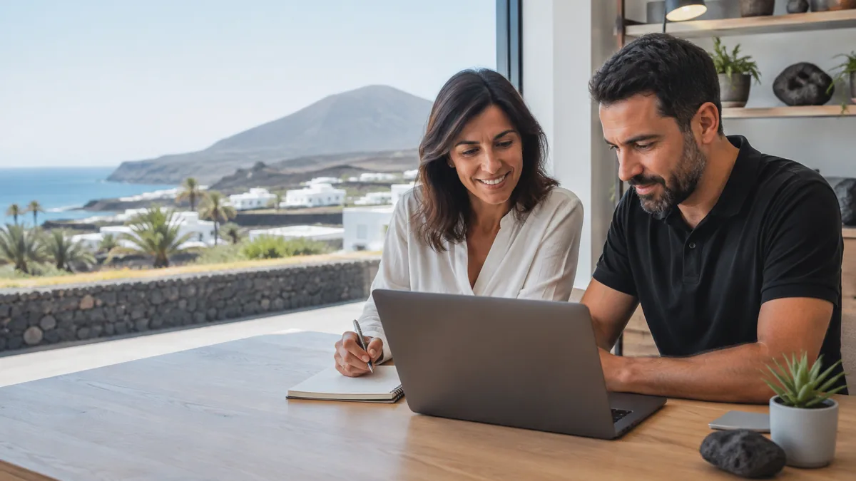 Profesionales revisando el mantenimiento web de un negocio en Lanzarote